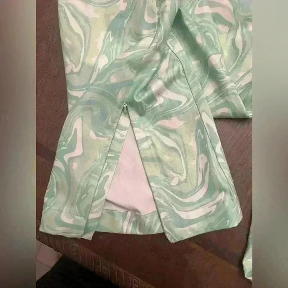 House of Sunny Paradise Pants 4 Hip Mod Wide Leg Pant Green from UK - Picture 7 of 8